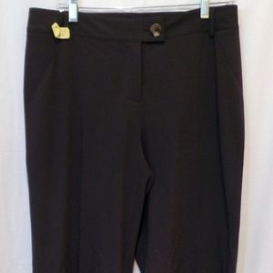 CAbi #387 Brown Wide Leg Dress Trouser Pants